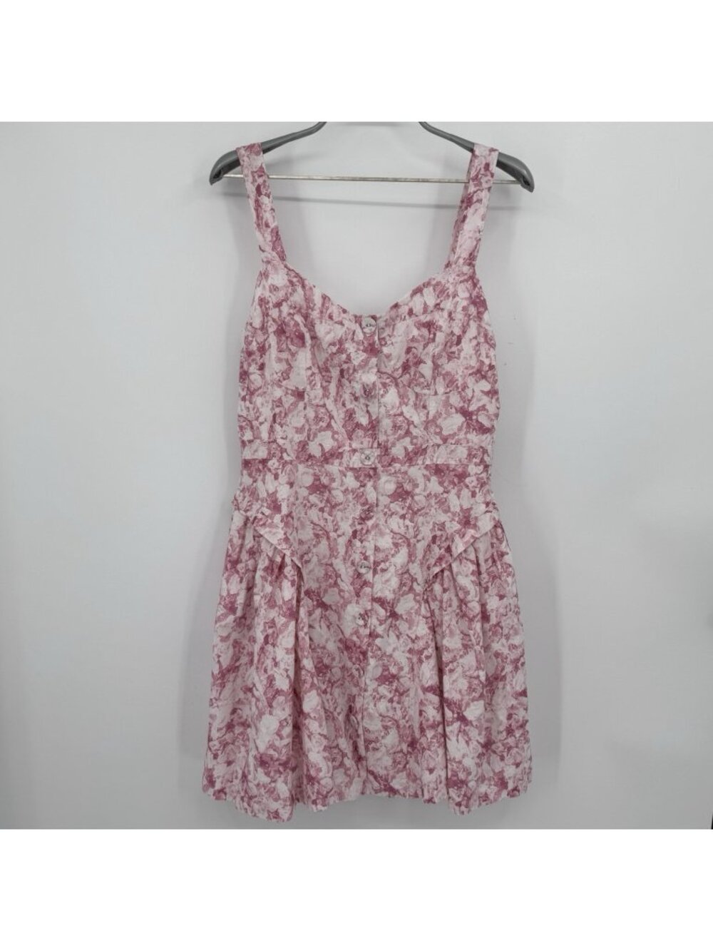 Hyacinth House by Tuckernuck Lilac Abstract Floral Rosemary Mini Dress sz M